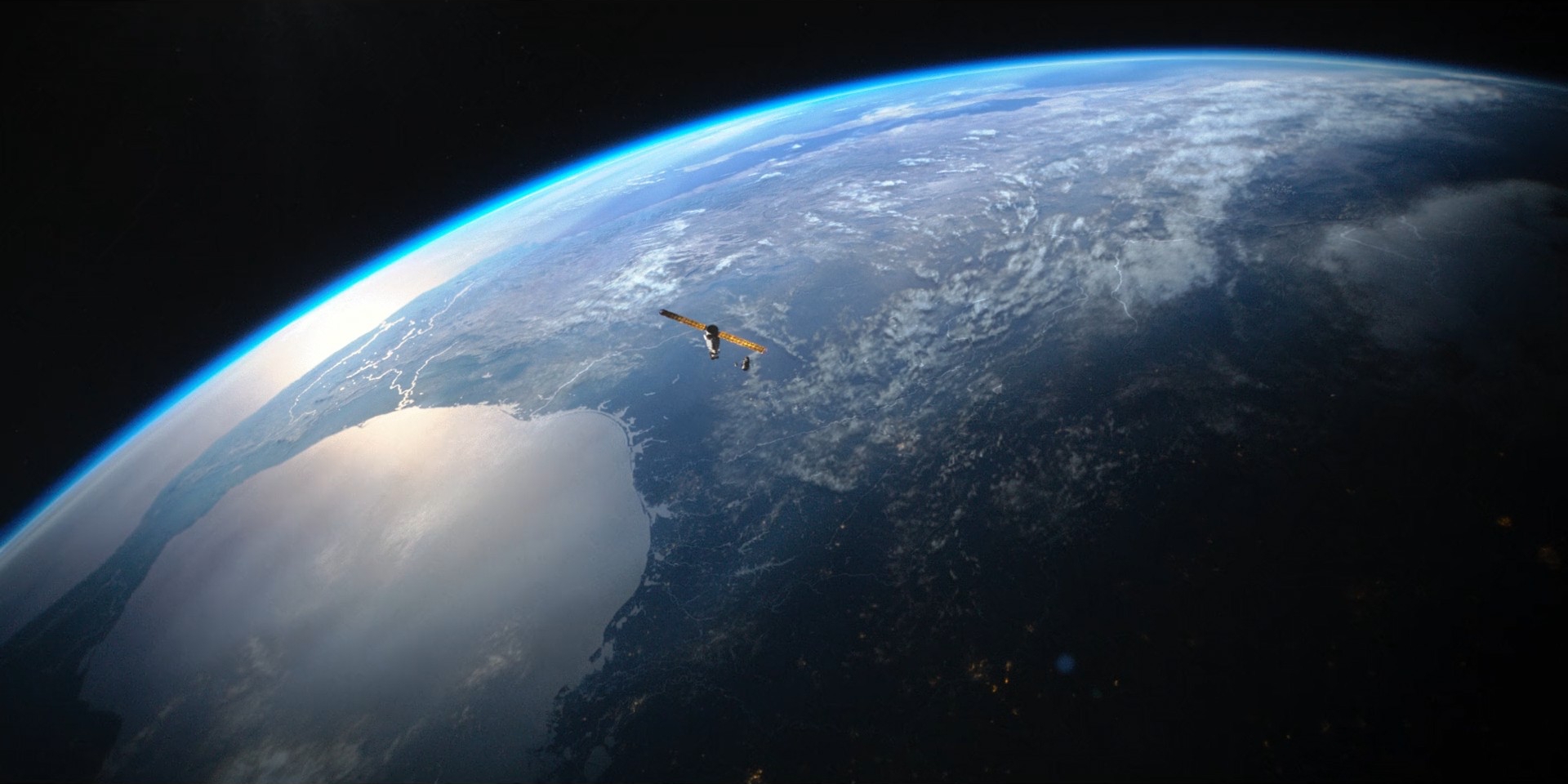 Satellite over Earth